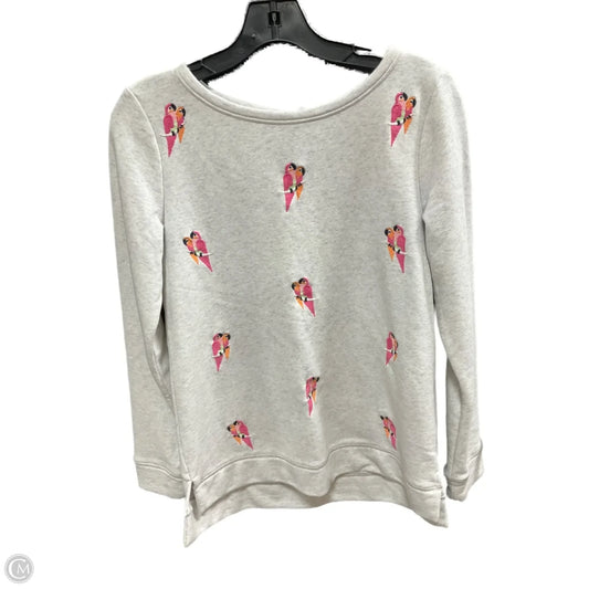 Sweatshirt Crewneck By Talbots In Grey, Size: Xs