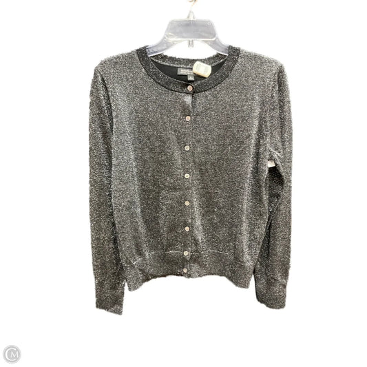 Cardigan By Banana Republic In Black & Silver, Size: S