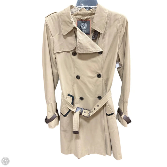 Coat Trench Coat By Vince Camuto In Beige, Size: L