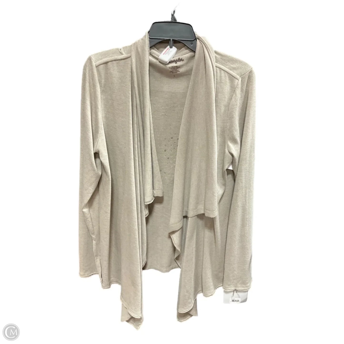 Cardigan By Wrangler In Beige, Size: L