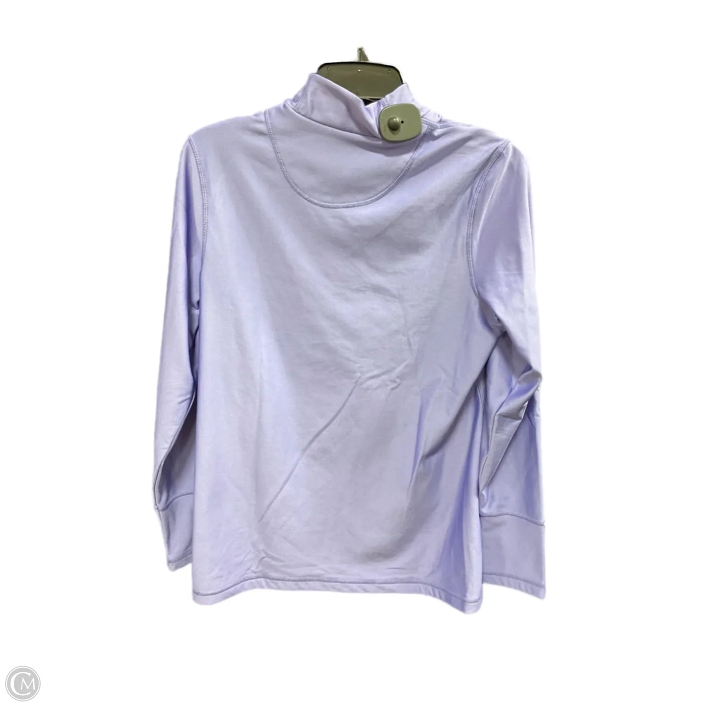 Athletic Top Long Sleeve Collar By Layer 8 In Purple, Size: Xl
