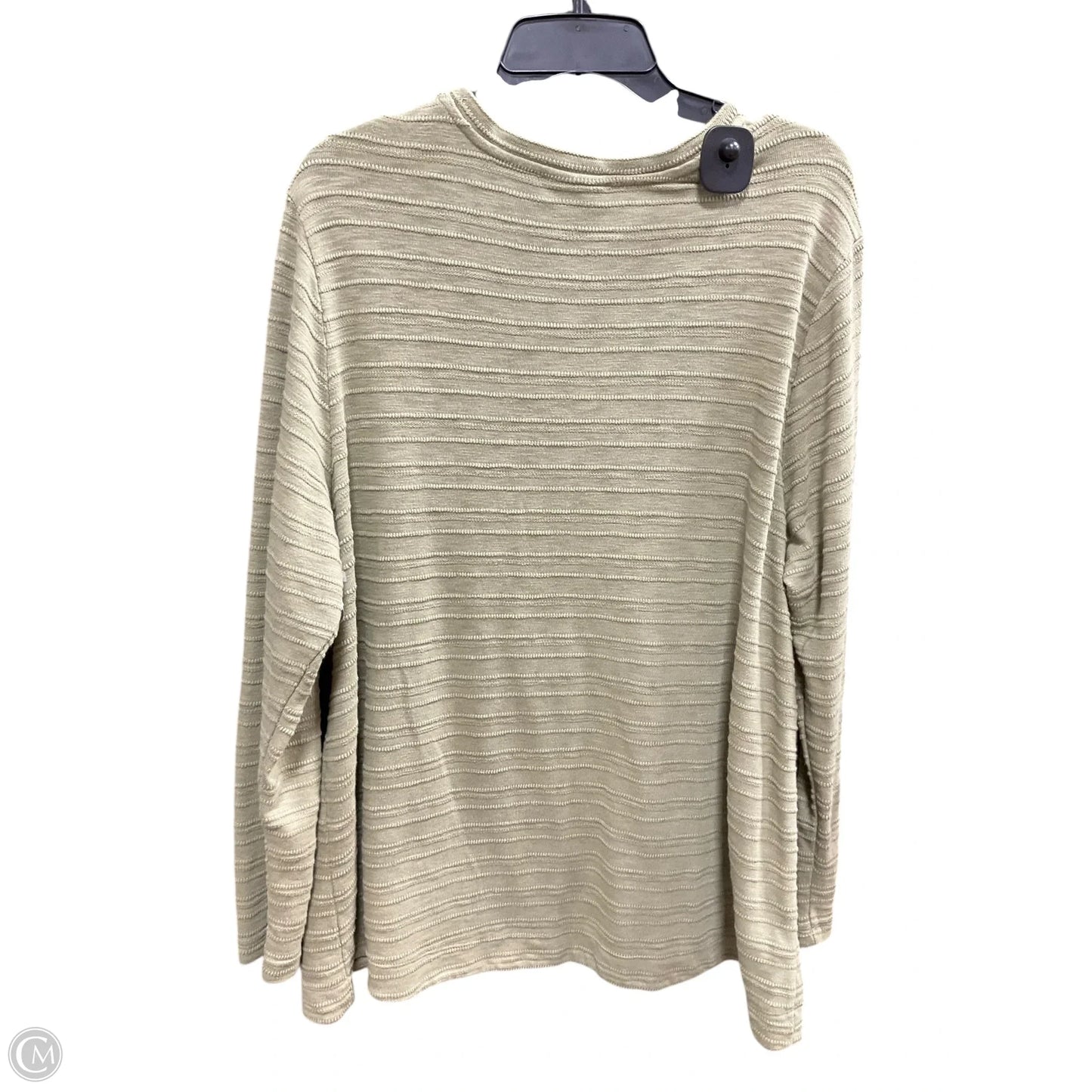 Top Long Sleeve By J. Jill In Green, Size: 3x