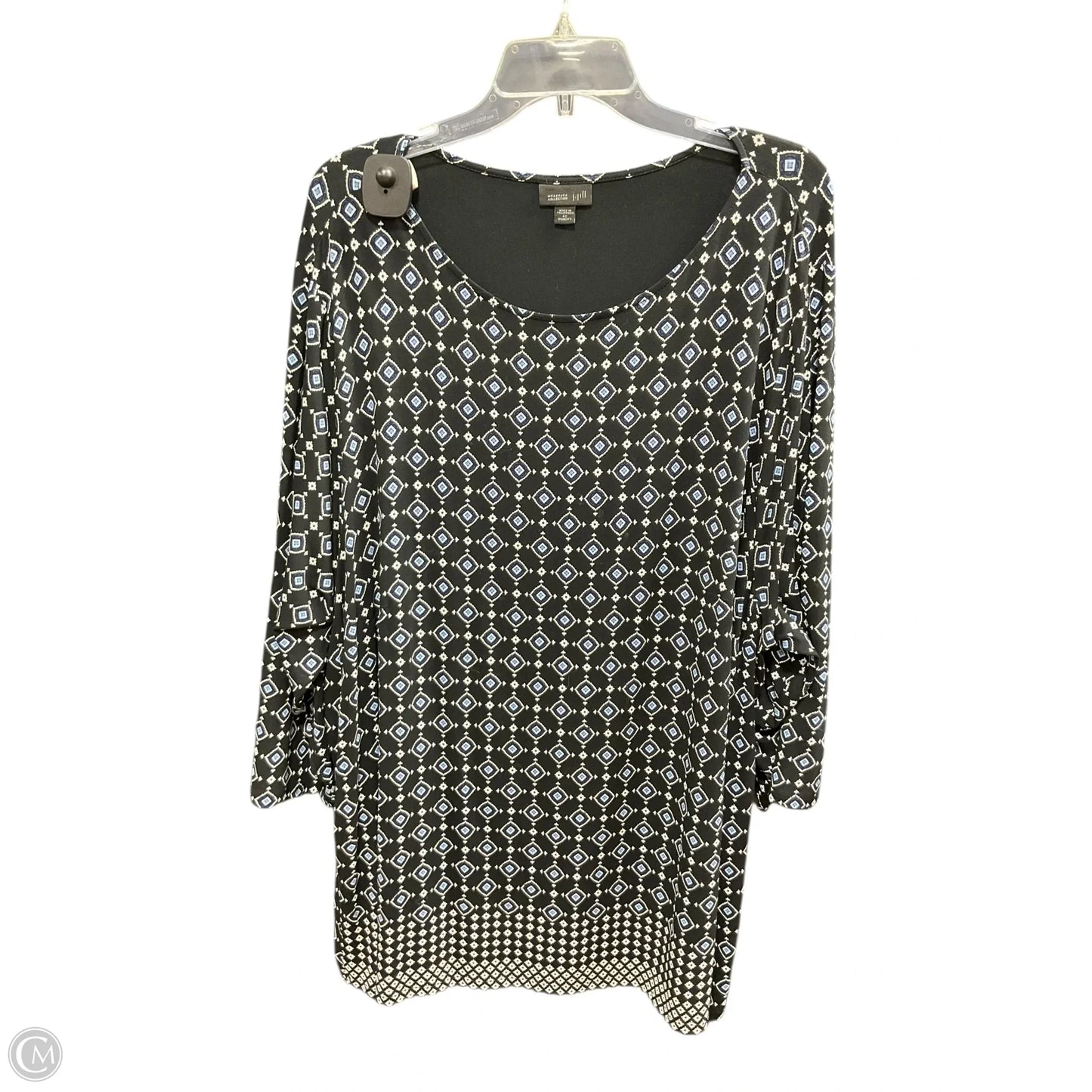 Top 3/4 Sleeve By J. Jill In Geometric Pattern, Size: 4x
