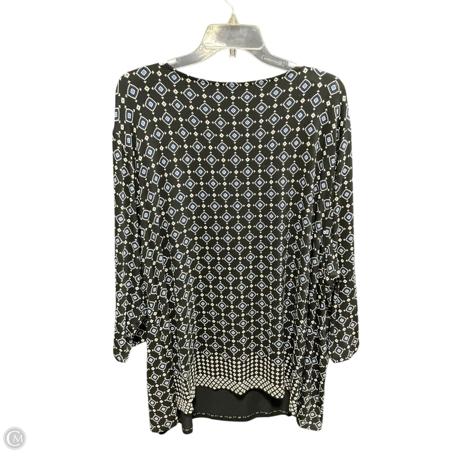Top 3/4 Sleeve By J. Jill In Geometric Pattern, Size: 4x