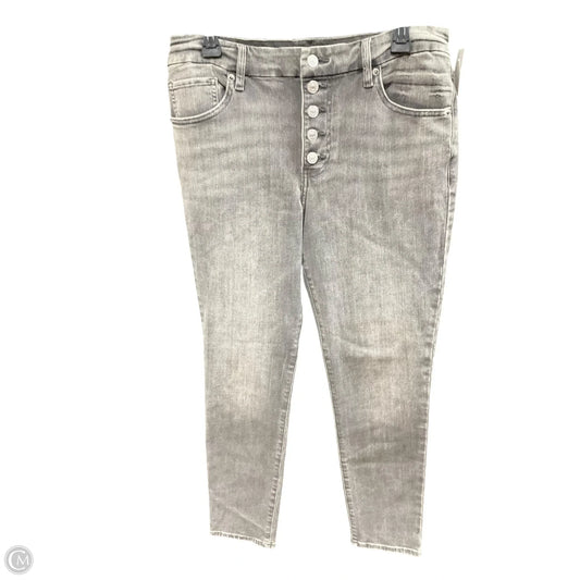 Jeans Skinny By Express In Grey Denim, Size: L