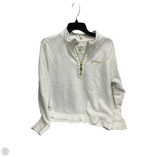 Top Long Sleeve Designer By Lilly Pulitzer In White, Size: Xl