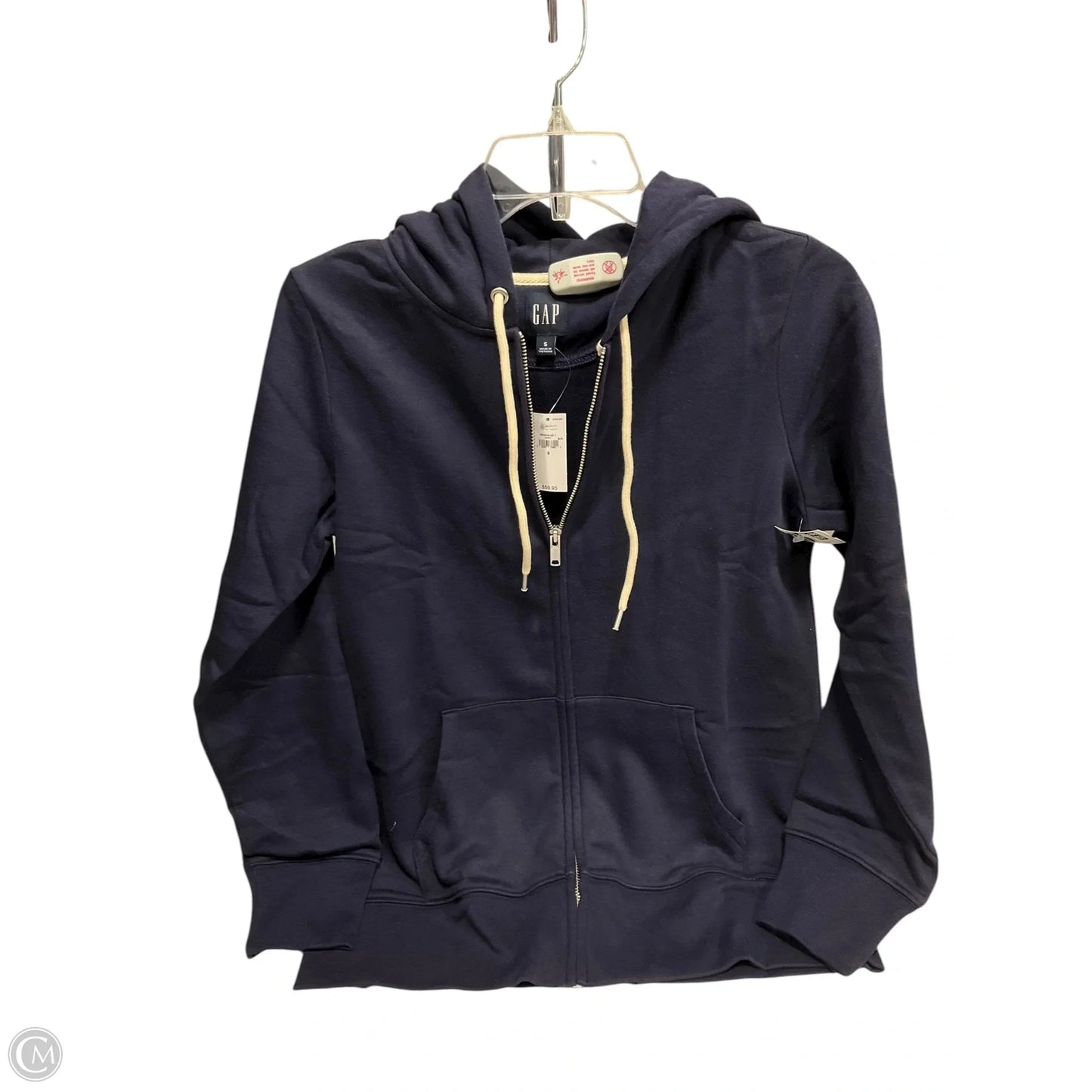 Sweatshirt Hoodie By Gap In Navy, Size: S