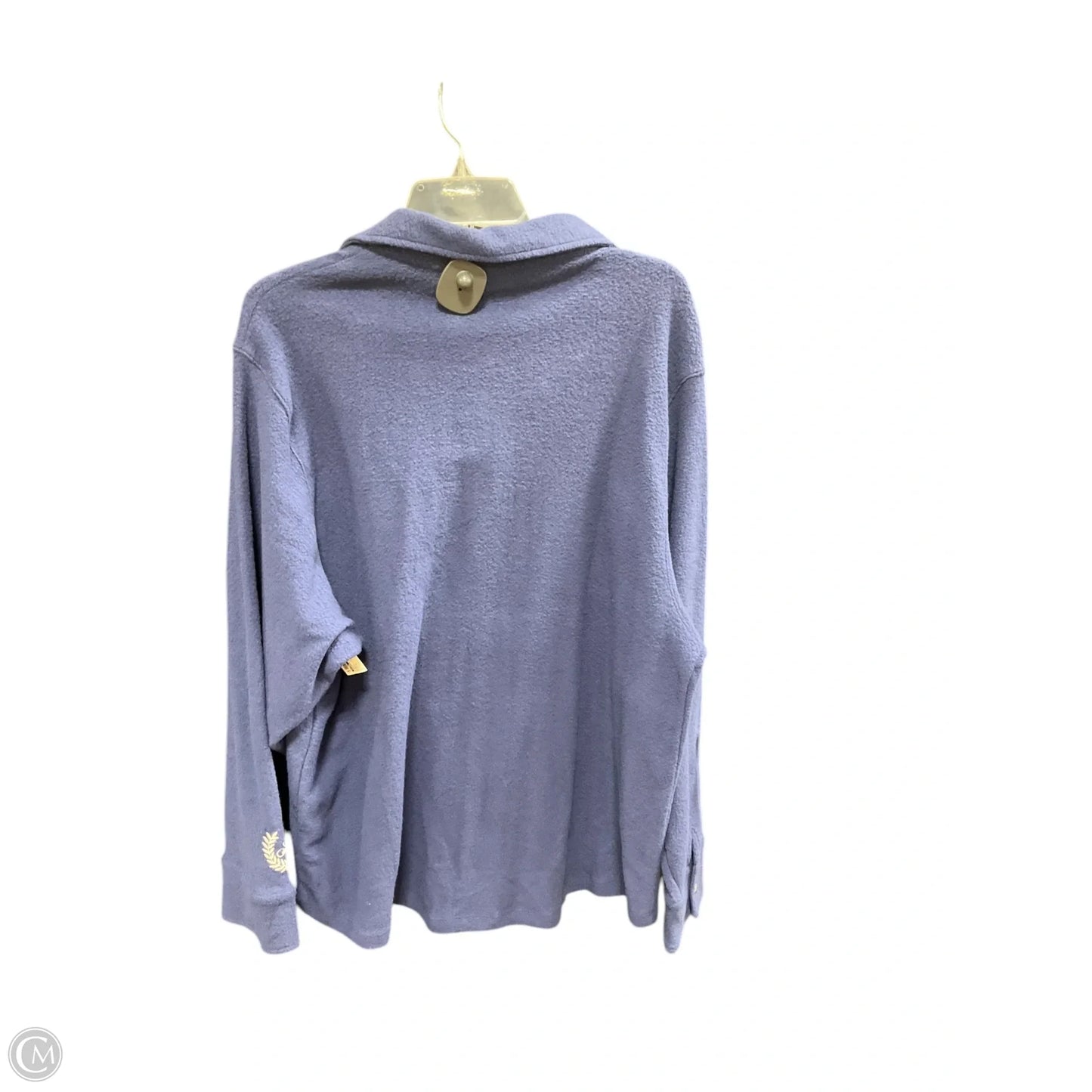 Jacket Shirt By Pink In Navy, Size: L