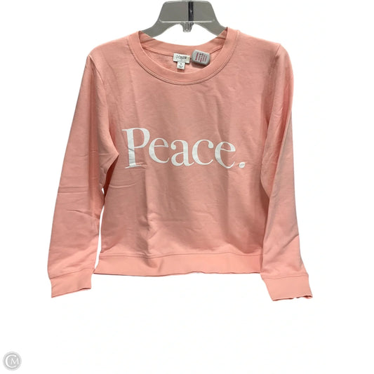 Top Long Sleeve By J. Crew In Pink, Size: S