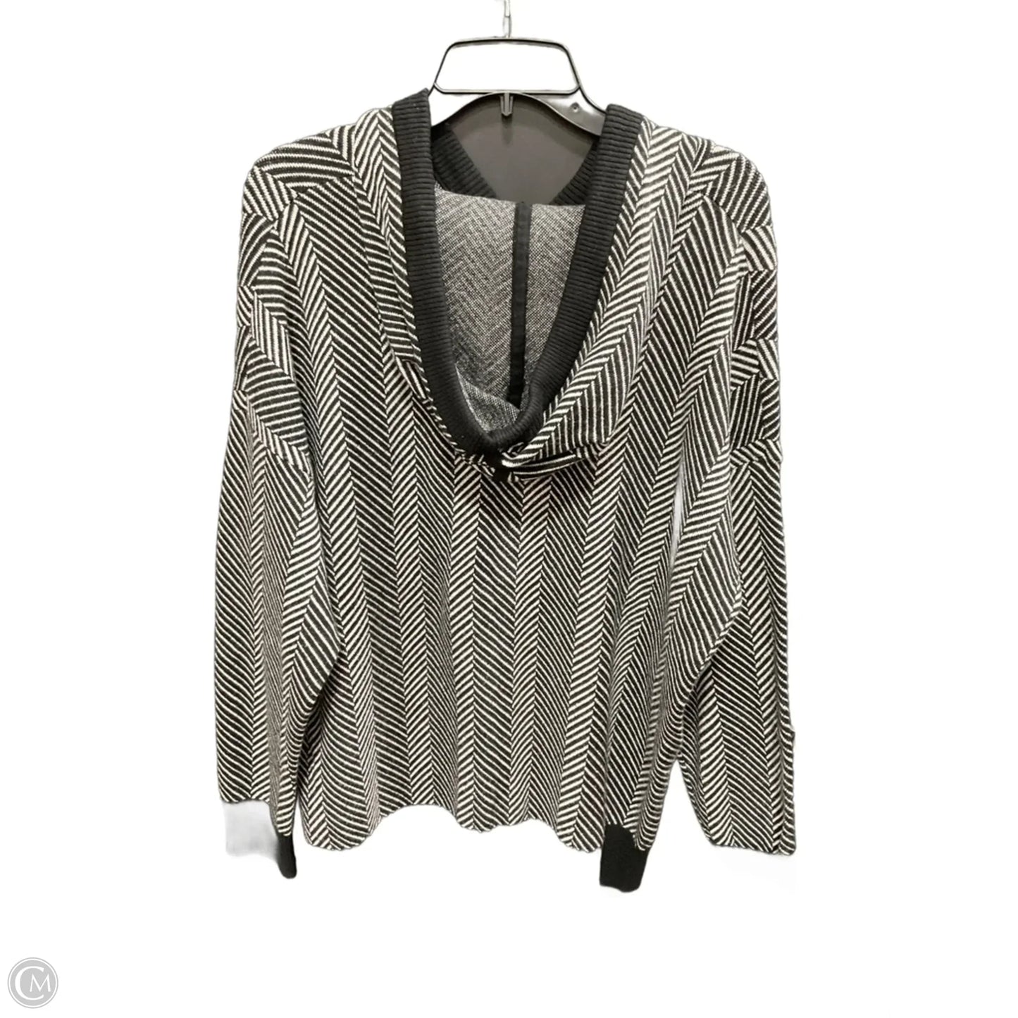 Sweater By Joie In Black & Cream, Size: 1x