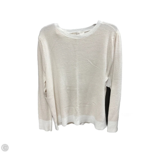 Top Long Sleeve By Loft In Beige, Size: Xxl