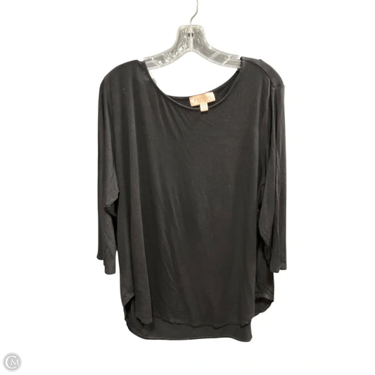 Top Long Sleeve By Philosophy In Black, Size: 2x
