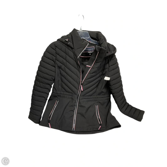 Coat Puffer & Quilted By Tommy Hilfiger In Black, Size: M