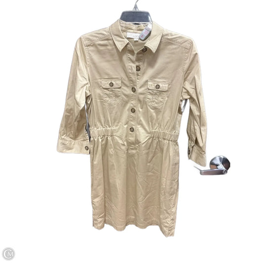 Dress Casual Midi By Loft In Beige, Size: Sp