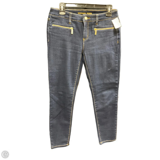 Jeans Skinny By Michael By Michael Kors In Blue Denim, Size: 4