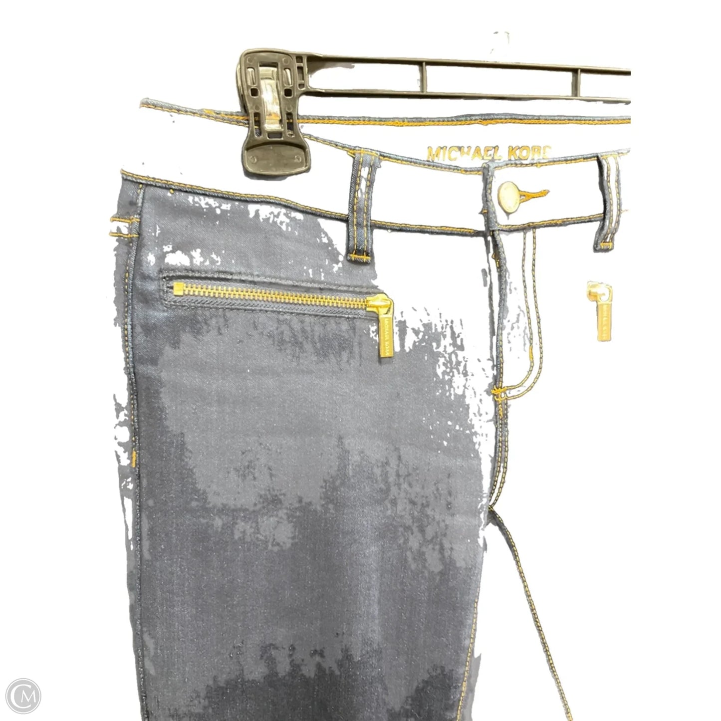 Jeans Skinny By Michael By Michael Kors In Blue Denim, Size: 4