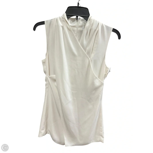 Top Sleeveless By Cabi In Cream, Size: 2