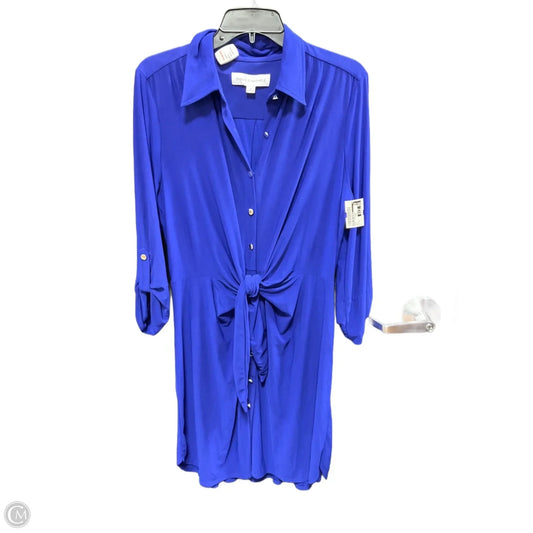 Dress Casual Midi By Emma And Michele In Blue, Size: Xl