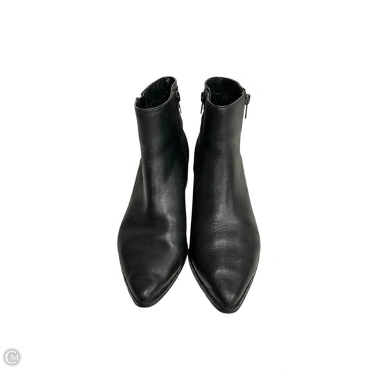 Boots Ankle Heels By Bleecker & Bond In Black, Size: 9.5