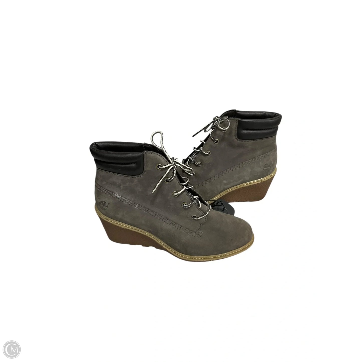 Boots Ankle Heels By Timberland In Grey, Size: 8.5