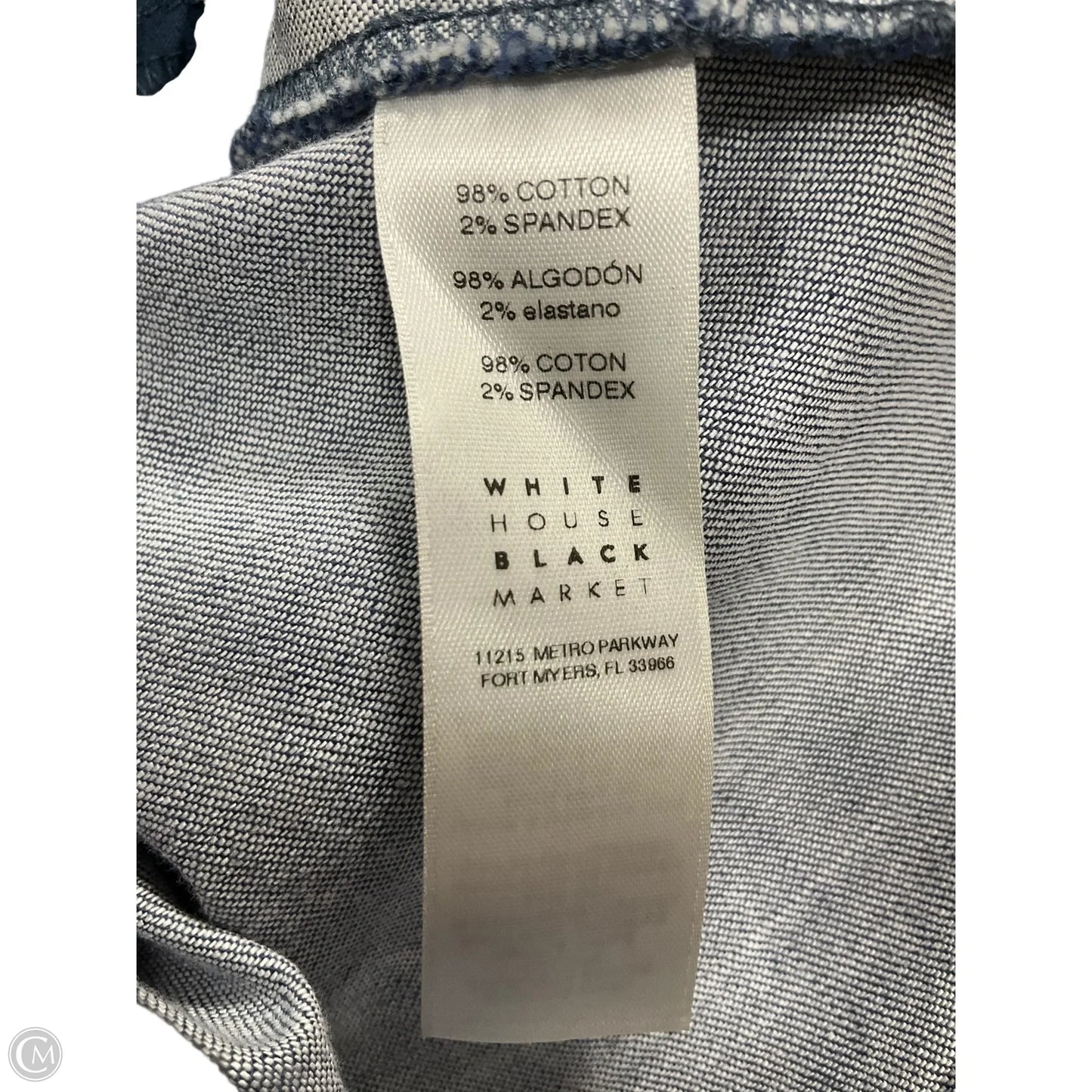 Jacket Moto By White House Black Market In Blue, Size: 10