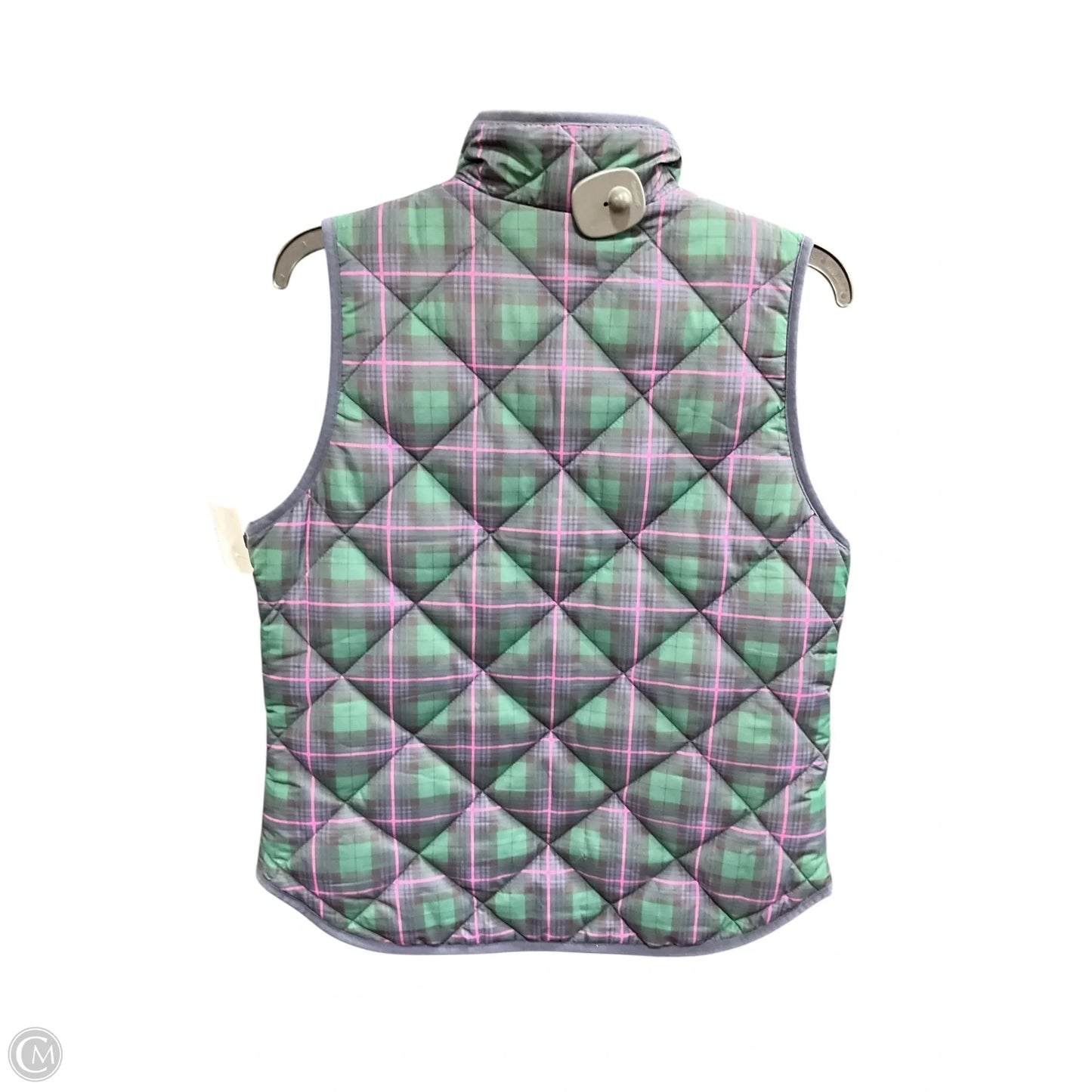 Vest Puffer & Quilted By J. Crew In Plaid Pattern, Size: S