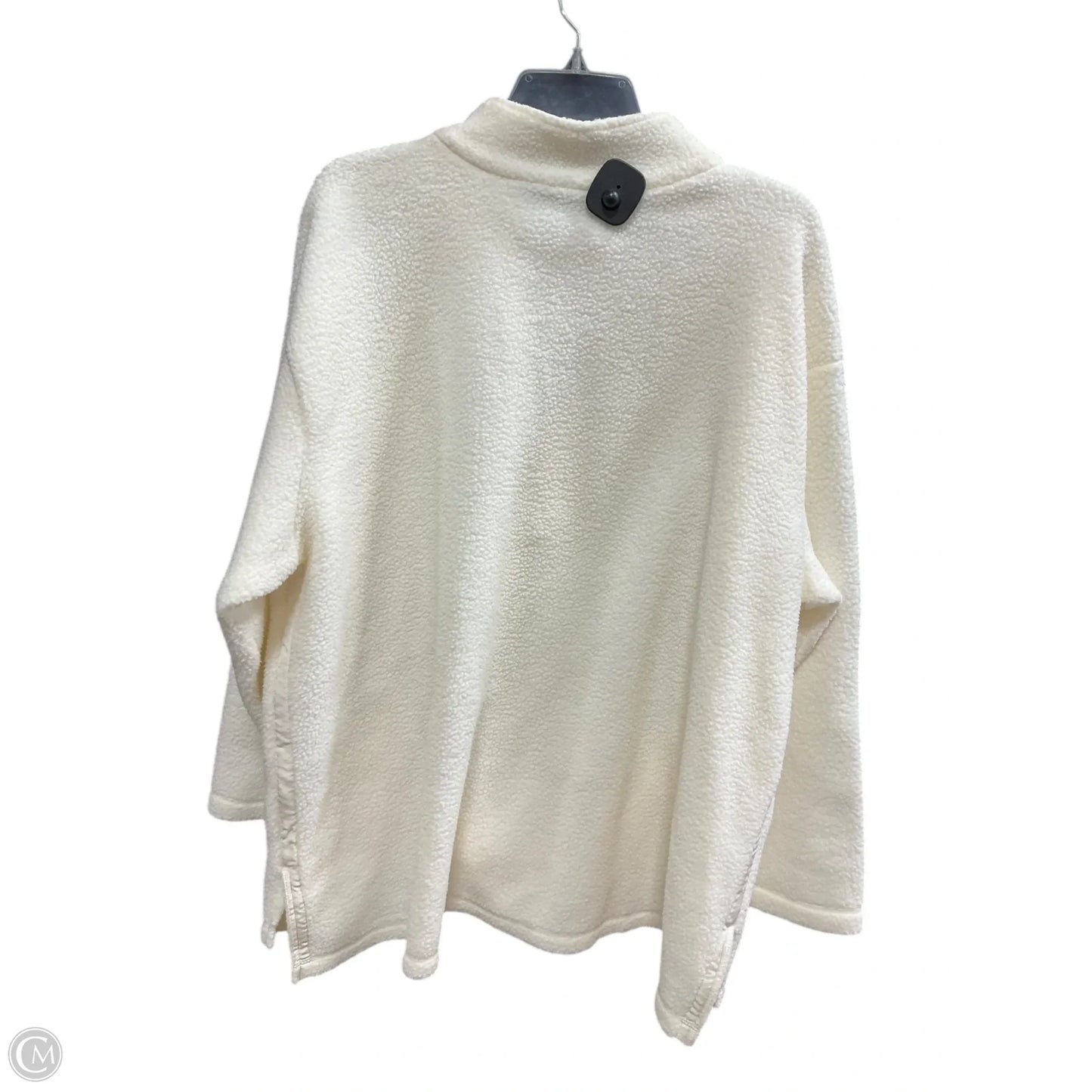 Jacket Fleece By Talbots In Cream, Size: 3x