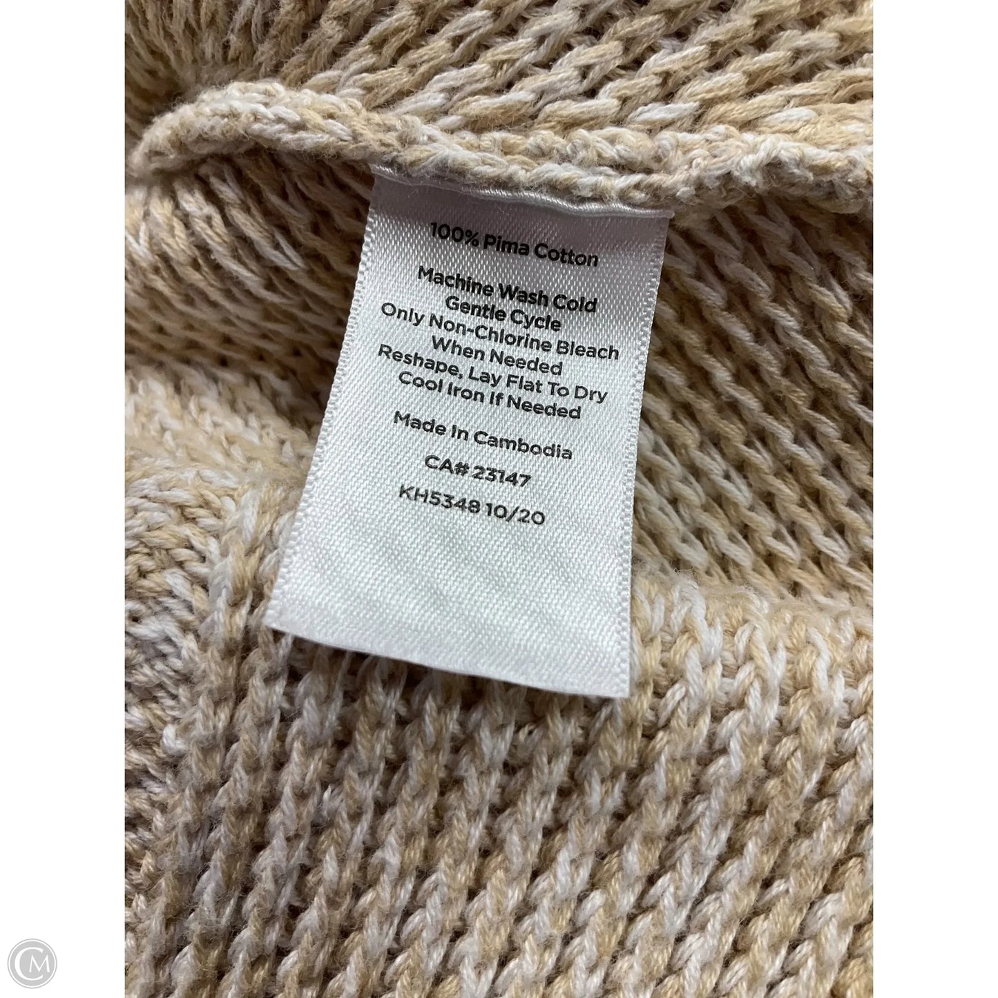 Sweater By Talbots In Beige, Size: 1x