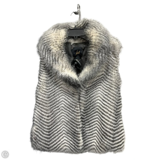 Vest Faux Fur & Sherpa By Jack In Grey, Size: M