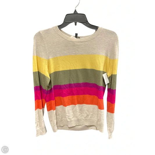 Top Long Sleeve By Talbots In Striped Pattern, Size: Lp