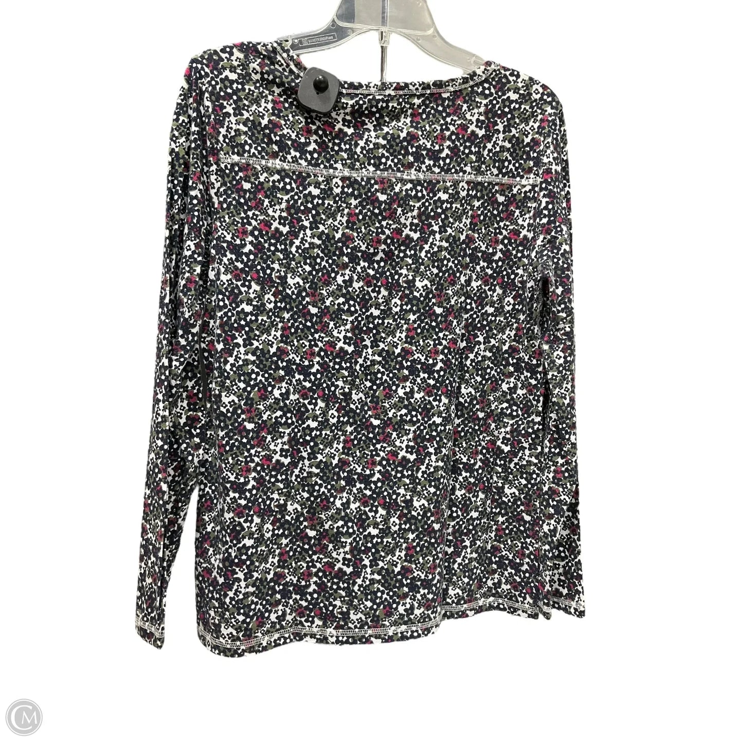 Top Long Sleeve By Talbots In Floral Print, Size: L