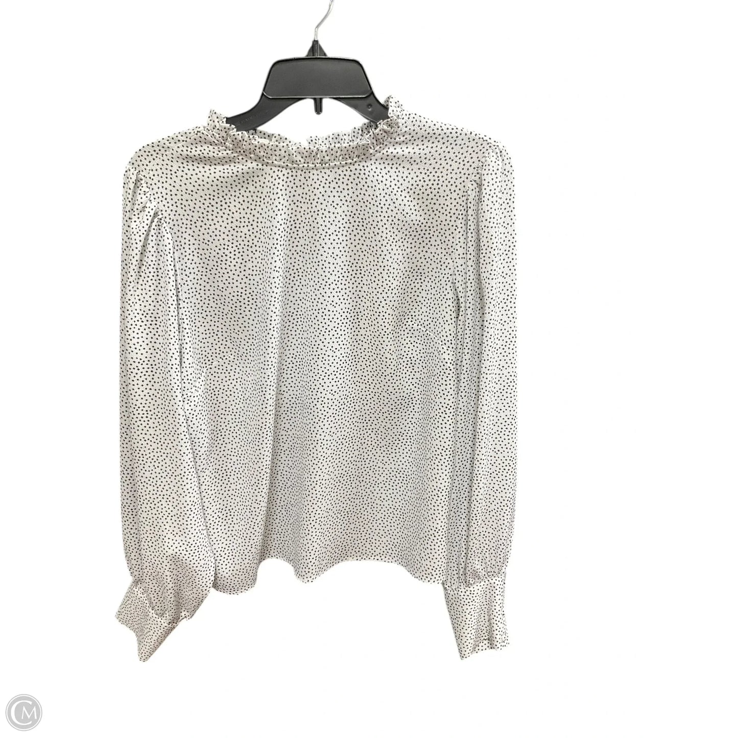 Top Long Sleeve By Maison Damelie In Polkadot Pattern, Size: L