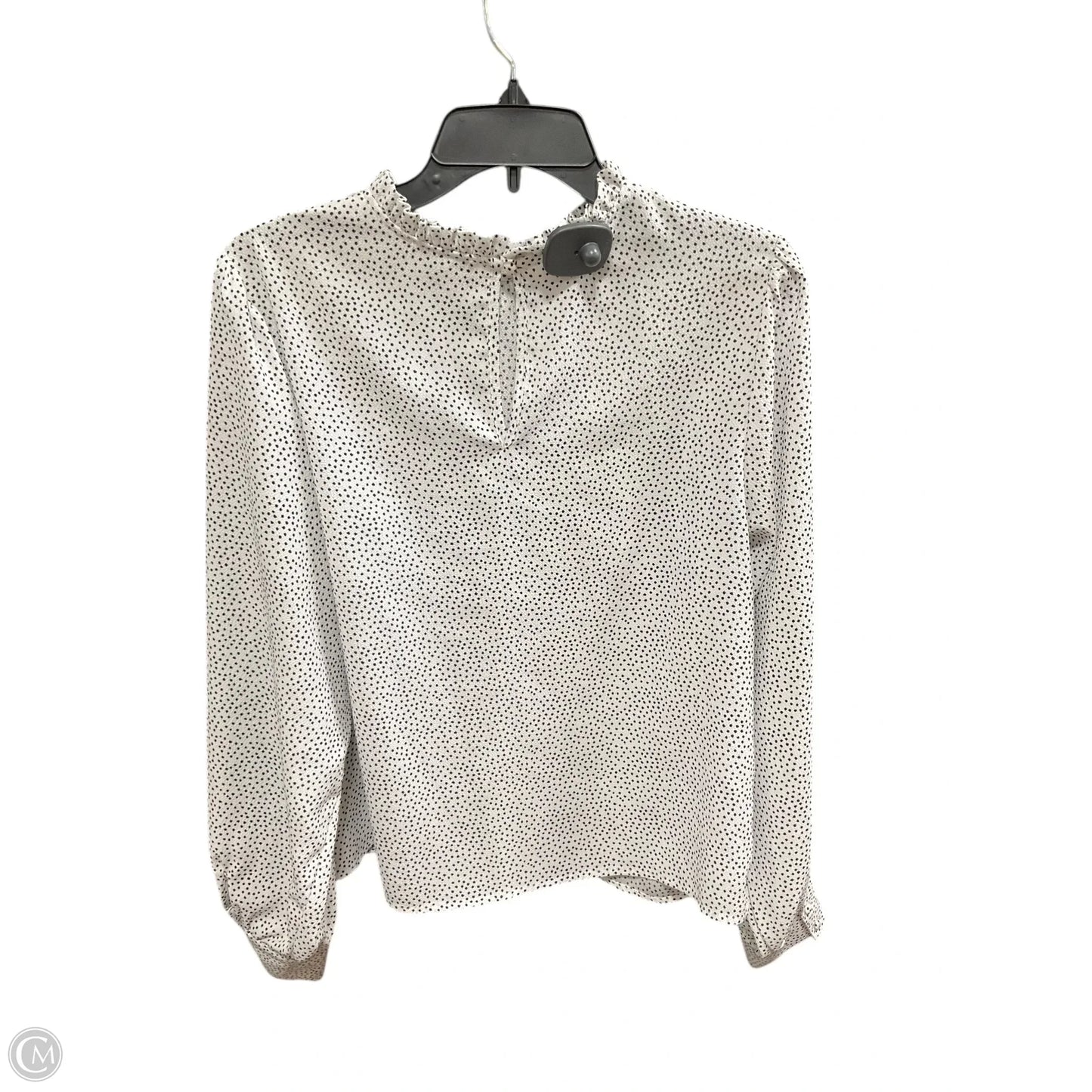 Top Long Sleeve By Maison Damelie In Polkadot Pattern, Size: L