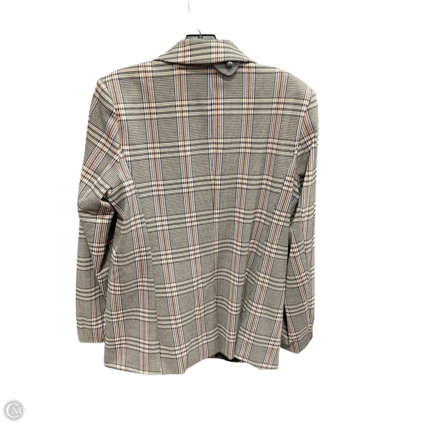 Blazer By Nine West In Plaid Pattern, Size: M