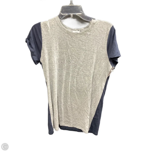 Top Short Sleeve By Vince In Grey, Size: L