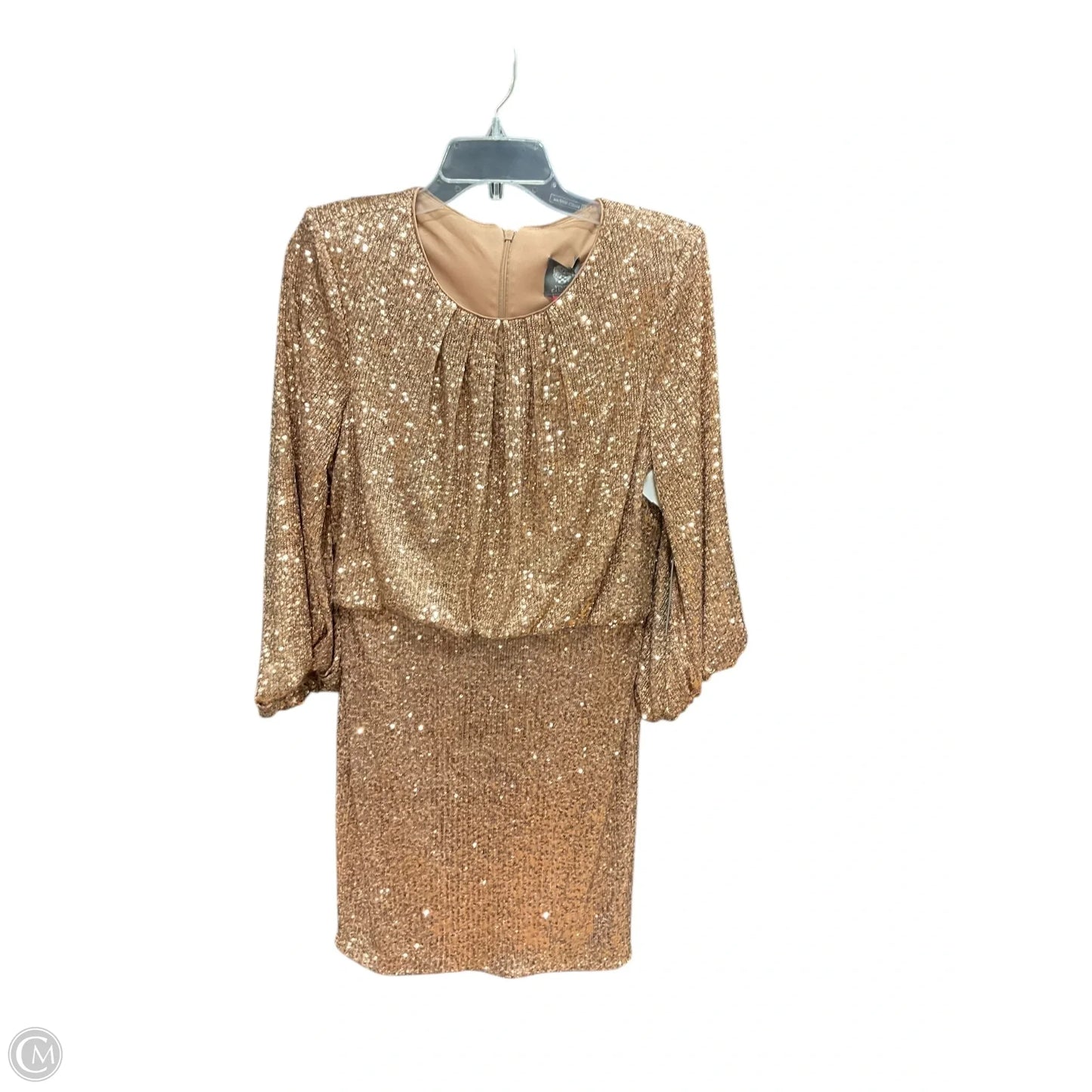 Dress Party Short By Vince Camuto In Rose Gold, Size: 12