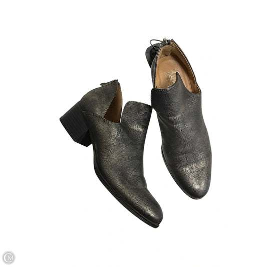 Boots Ankle Heels By New Directions In Grey, Size: 6.5
