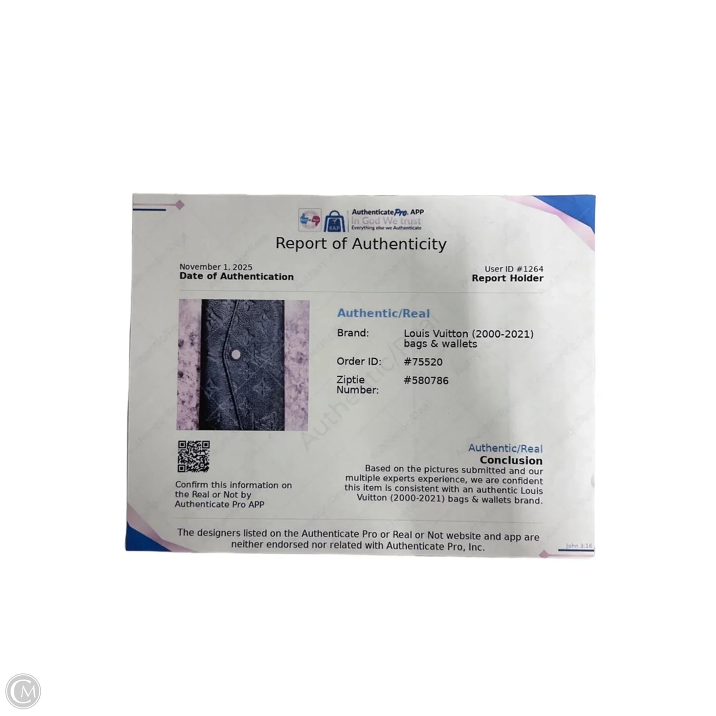 Wallet Luxury Designer By Louis Vuitton, Size: Medium