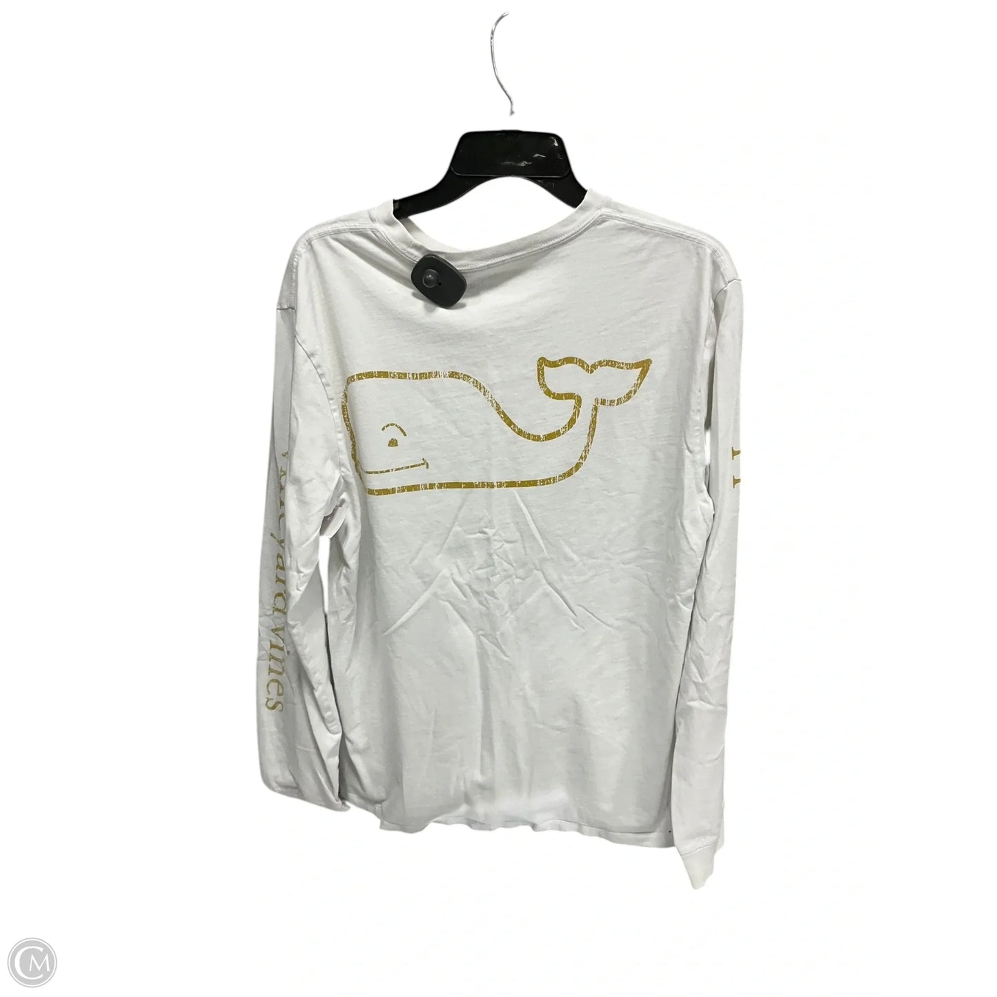 Top Long Sleeve By Vineyard Vines In White, Size: M