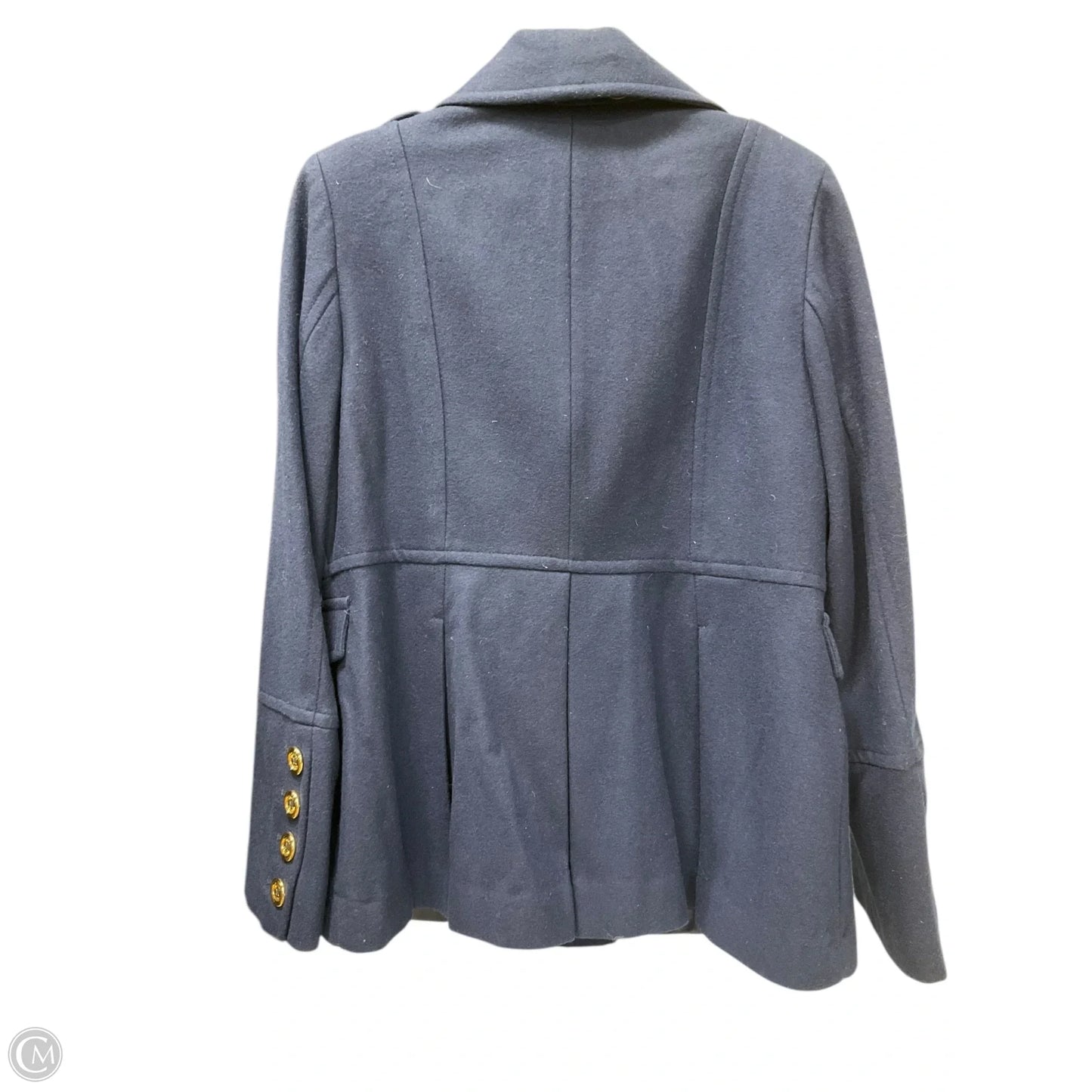 Coat Peacoat By Michael By Michael Kors In Blue, Size: L