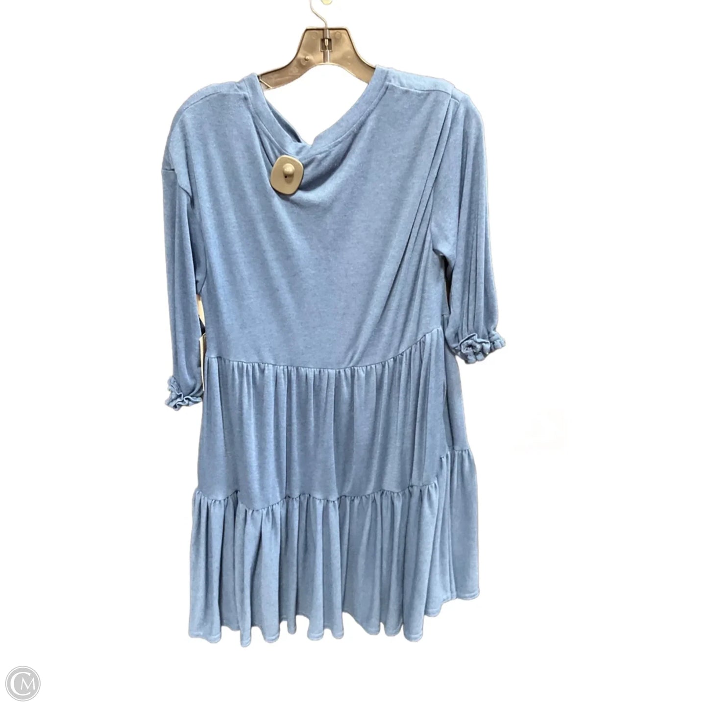 Dress Casual Midi By Melloday In Blue, Size: L