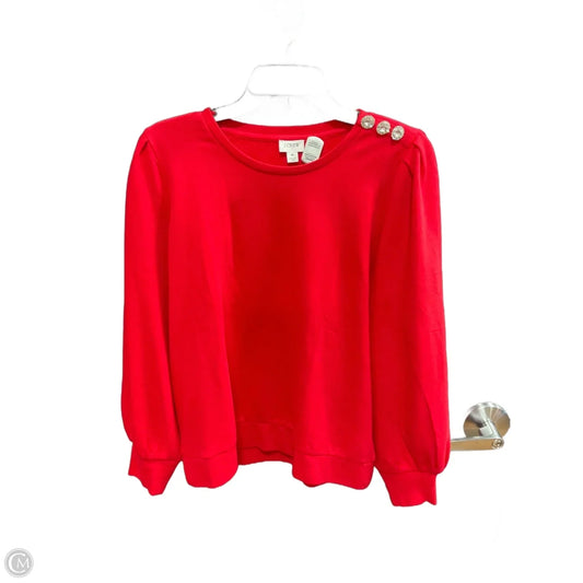 Sweatshirt Crewneck By J. Crew In Pink, Size: M