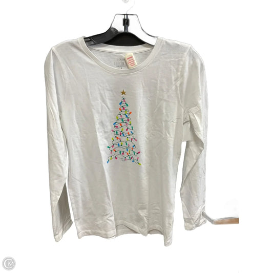 Top Long Sleeve By J. Crew In White, Size: S