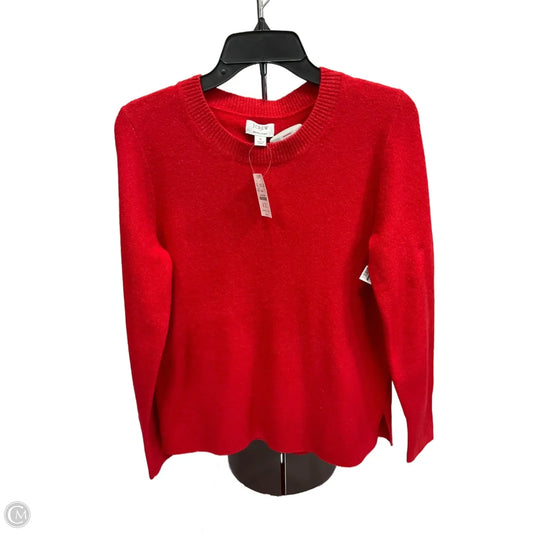 Top Long Sleeve By J. Crew In Red, Size: S