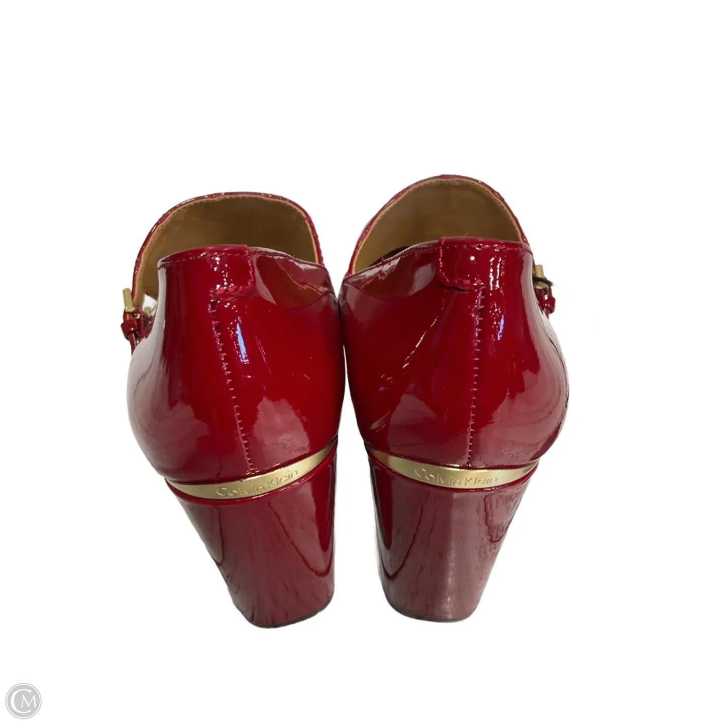 Shoes Heels Block By Calvin Klein In Red, Size: 7.5