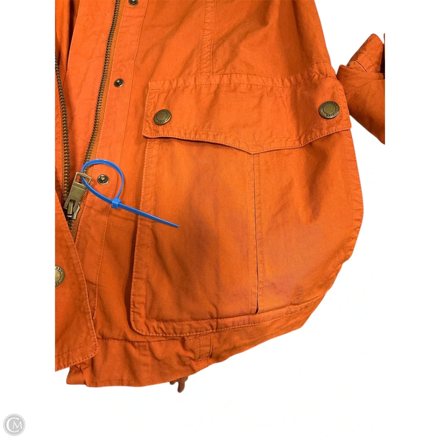 Jacket Luxury Designer By Burberry In Orange, Size: S