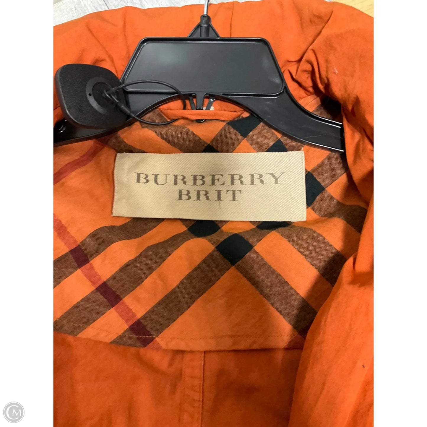 Jacket Luxury Designer By Burberry In Orange, Size: S