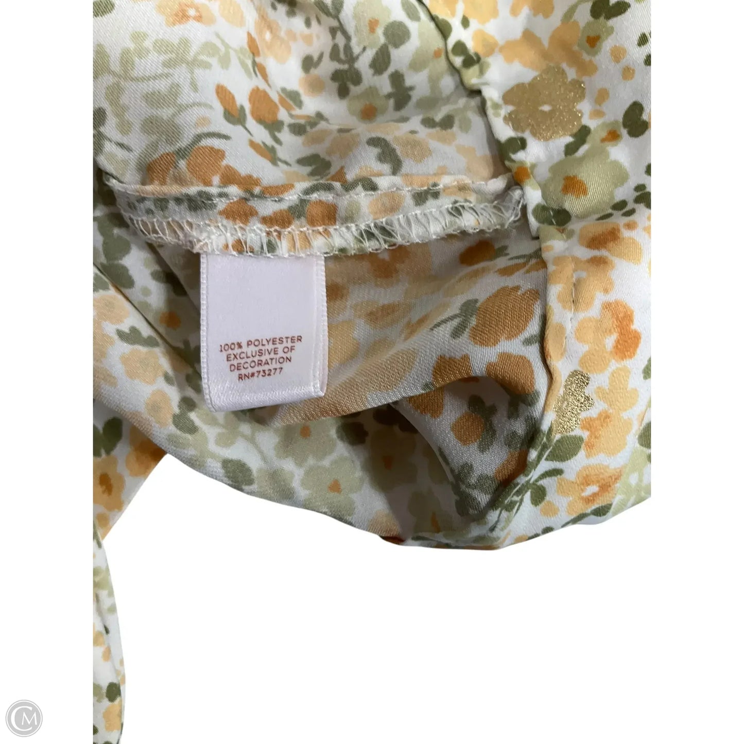 Blouse Long Sleeve By Clothes Mentor In Floral Print, Size: L