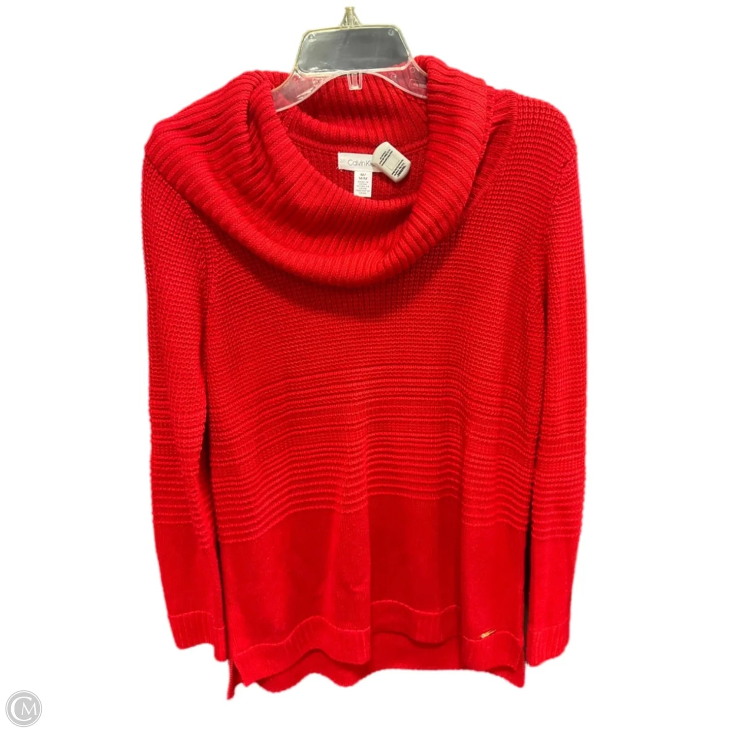 Sweater By Calvin Klein In Red, Size: M