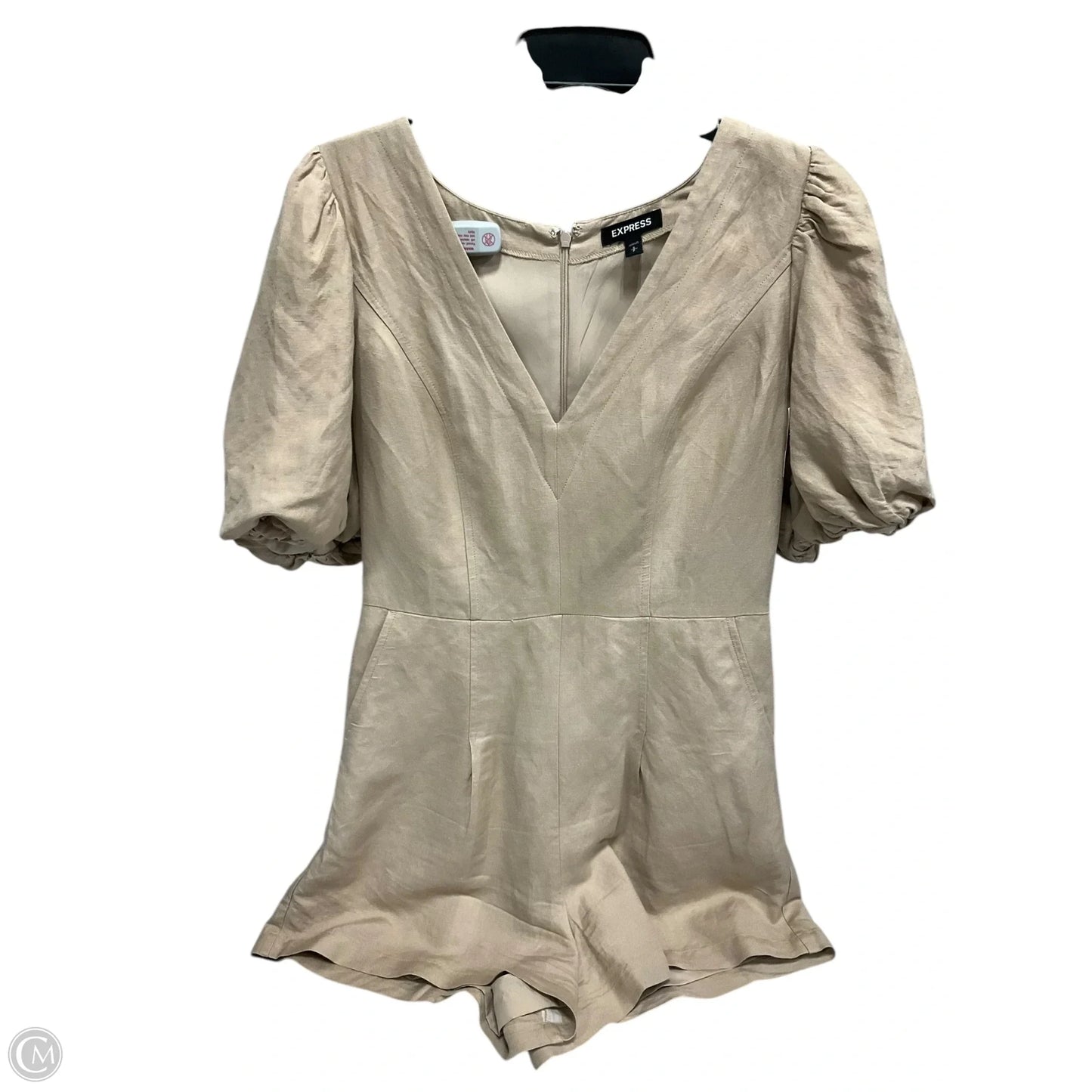 Romper By Express In Tan, Size: S